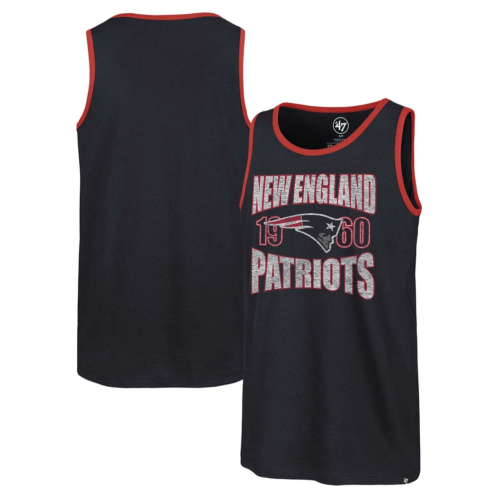 Men's '47 Navy New England Patriots Upload Franklin Tank Top