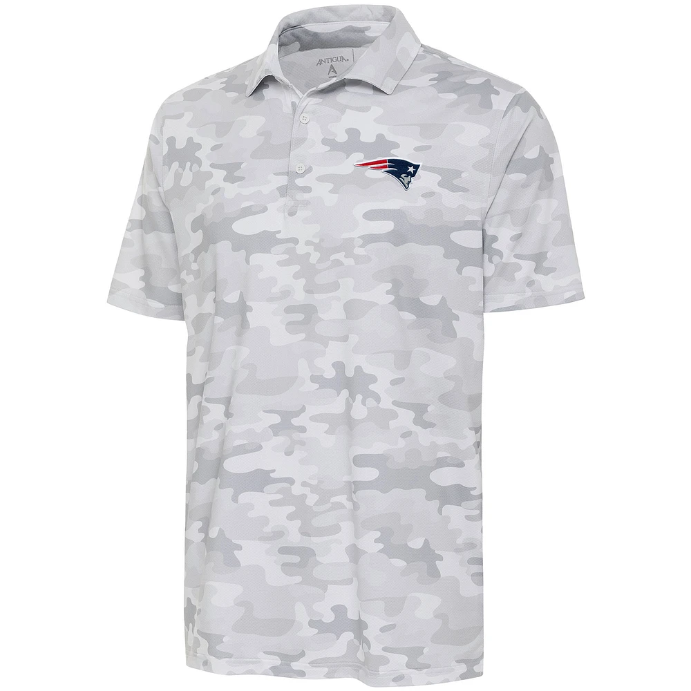Polo Antigua blanc New England Patriots Collide pour hommes
