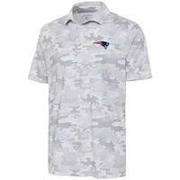 Polo Antigua blanc New England Patriots Collide pour hommes