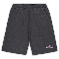 Men's Concepts Sport White/Charcoal New England Patriots Big & Tall T-Shirt and Shorts Set