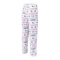 Men's Concepts Sport White/Navy New England Patriots Tinsel Raglan Long Sleeve T-Shirt & Pants Sleep Set