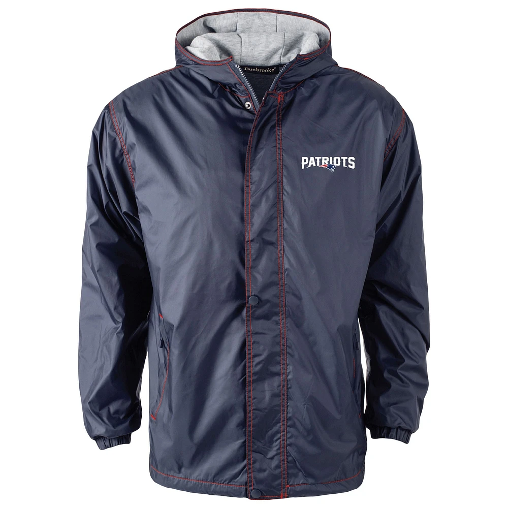 Men's Dunbrooke Navy New England Patriots Big & Tall Legacy Stadium Full-Zip Jacket