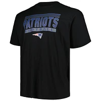 Men's Fanatics Black New England Patriots Big & Tall Pop T-Shirt