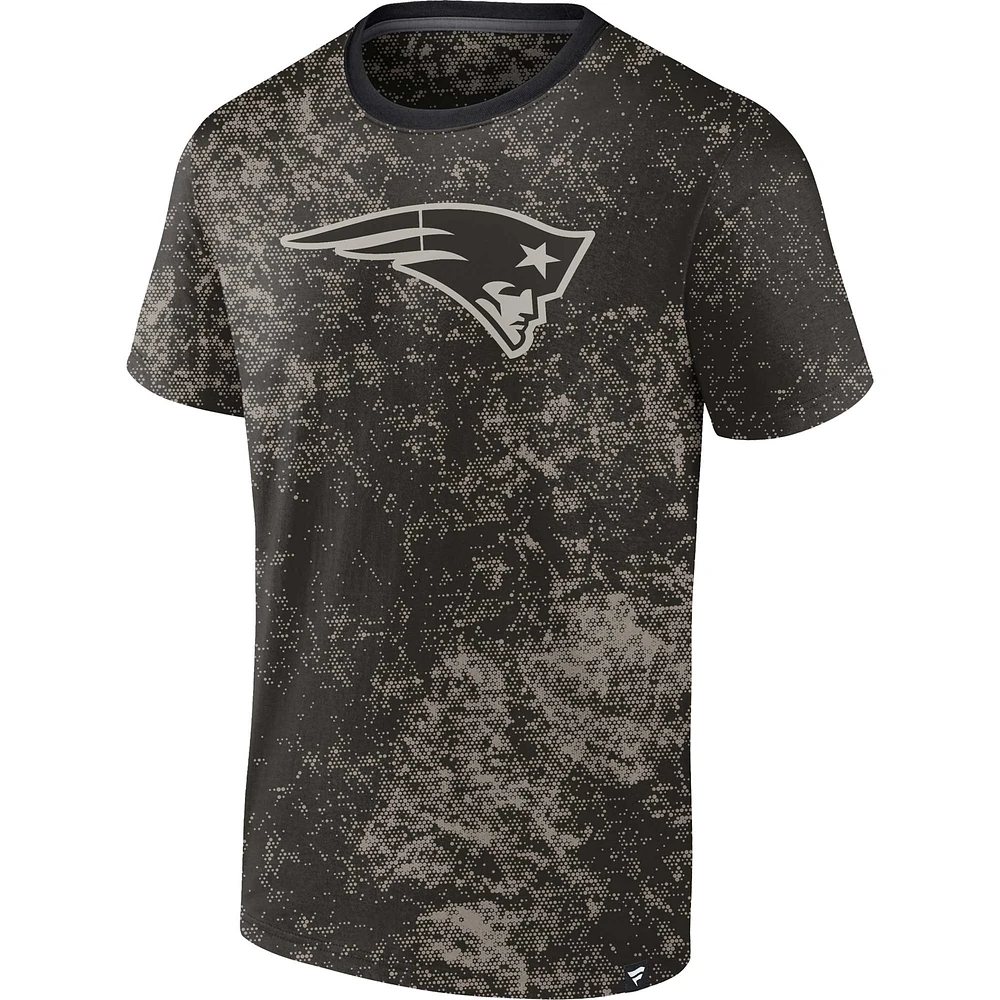 Men's Fanatics Black New England Patriots Shadow T-Shirt