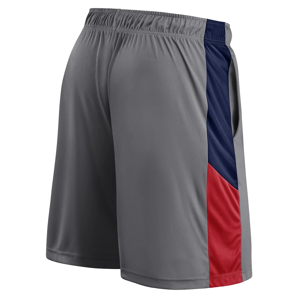 Men's Fanatics Gray New England Patriots Primary Logo Shorts