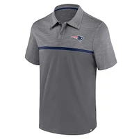 Men's Fanatics Gray New England Patriots Primary Polo