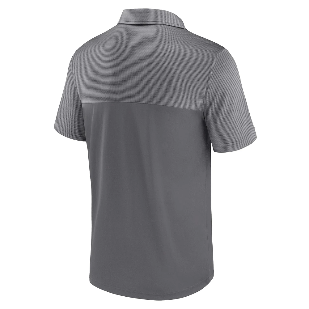 Men's Fanatics Gray New England Patriots Primary Polo