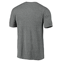 T-shirt pour hommes Fanatics Branded Heathered Grey New England Patriots Team Block Party Square Off Tri-Blend