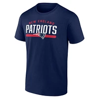Men's Fanatics Navy New England Patriots Arc and Pill T-Shirt