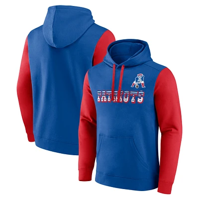Sweat à capuche en polaire bleu marine New England Patriots Fanatics pour homme