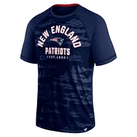 Men's Fanatics Navy New England Patriots Hail Mary Defender Raglan T-Shirt