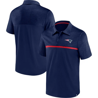 Polo primaire fanatiques bleu marine des New England Patriots pour hommes