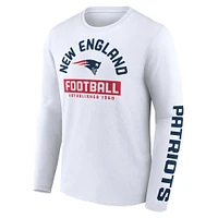 Men's Fanatics White New England Patriots Long Sleeve T-Shirt
