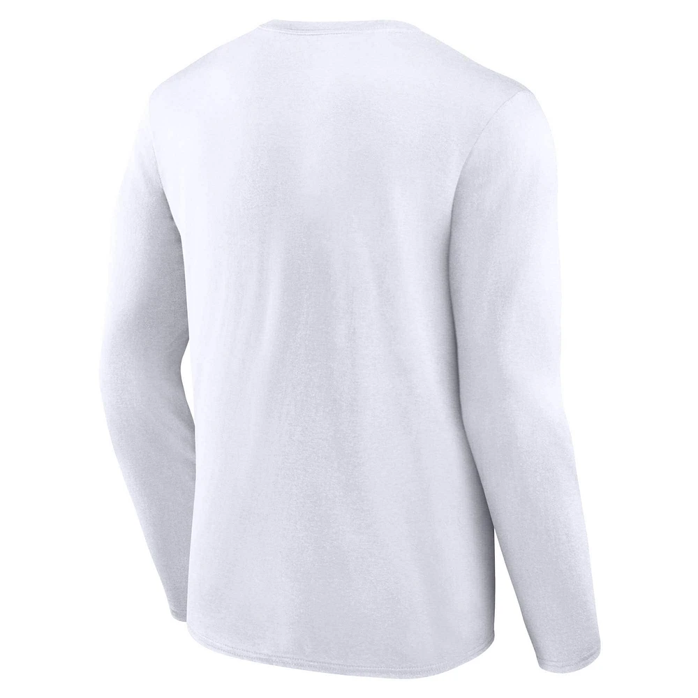 Men's Fanatics White New England Patriots Long Sleeve T-Shirt