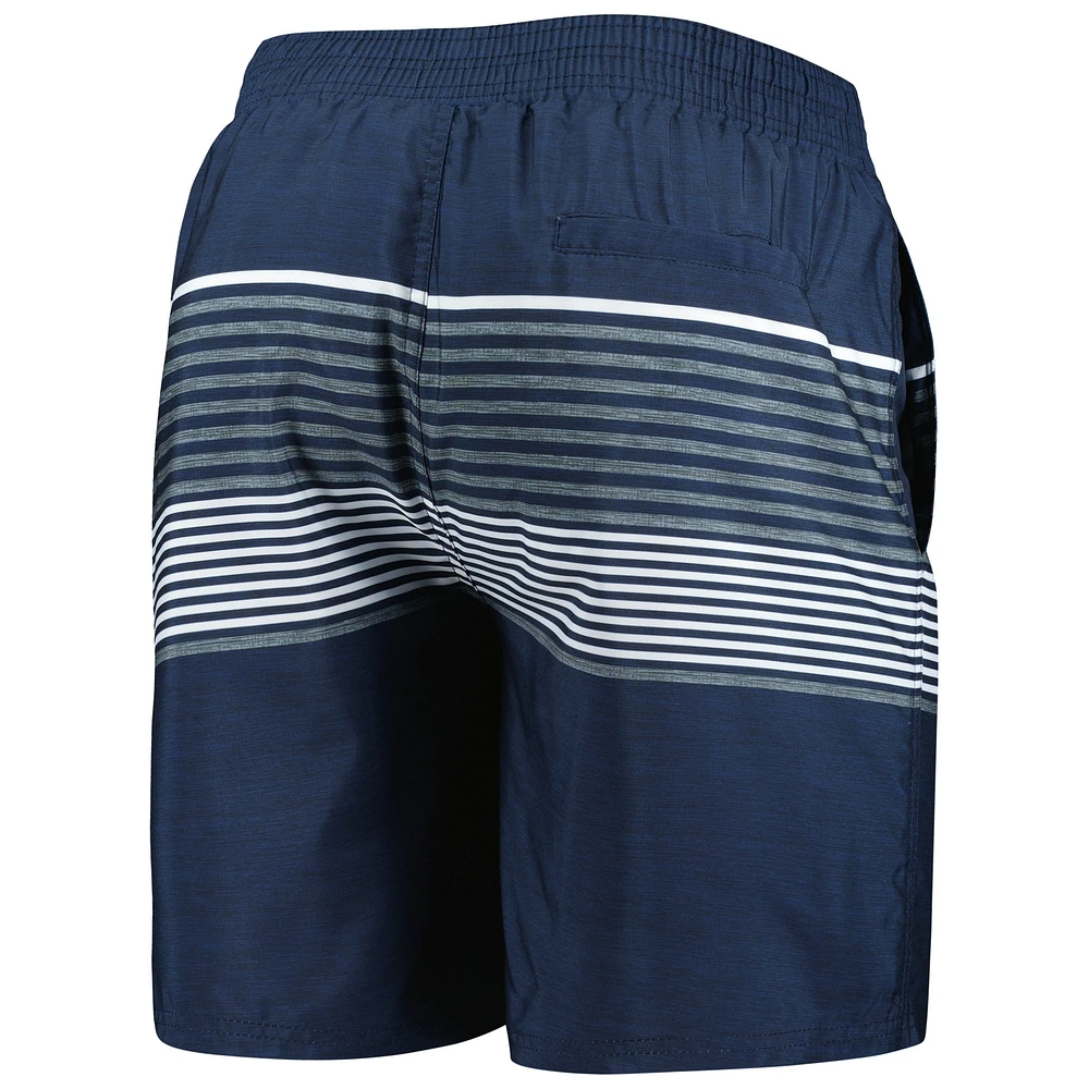 Men's G-III Sports by Carl Banks Navy New England Patriots Coastline Volley Swim Shorts