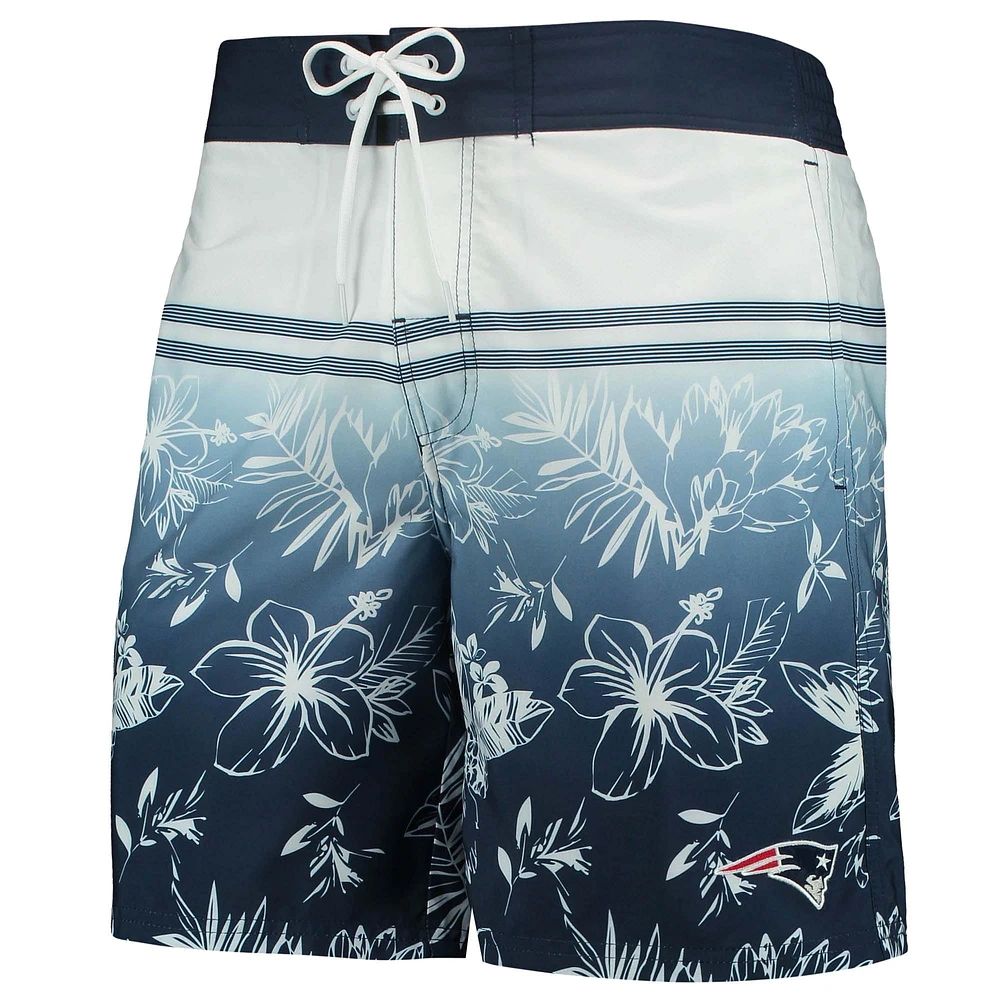 Men's G-III Sports by Carl Banks Navy New England Patriots Island Volley Swim Shorts