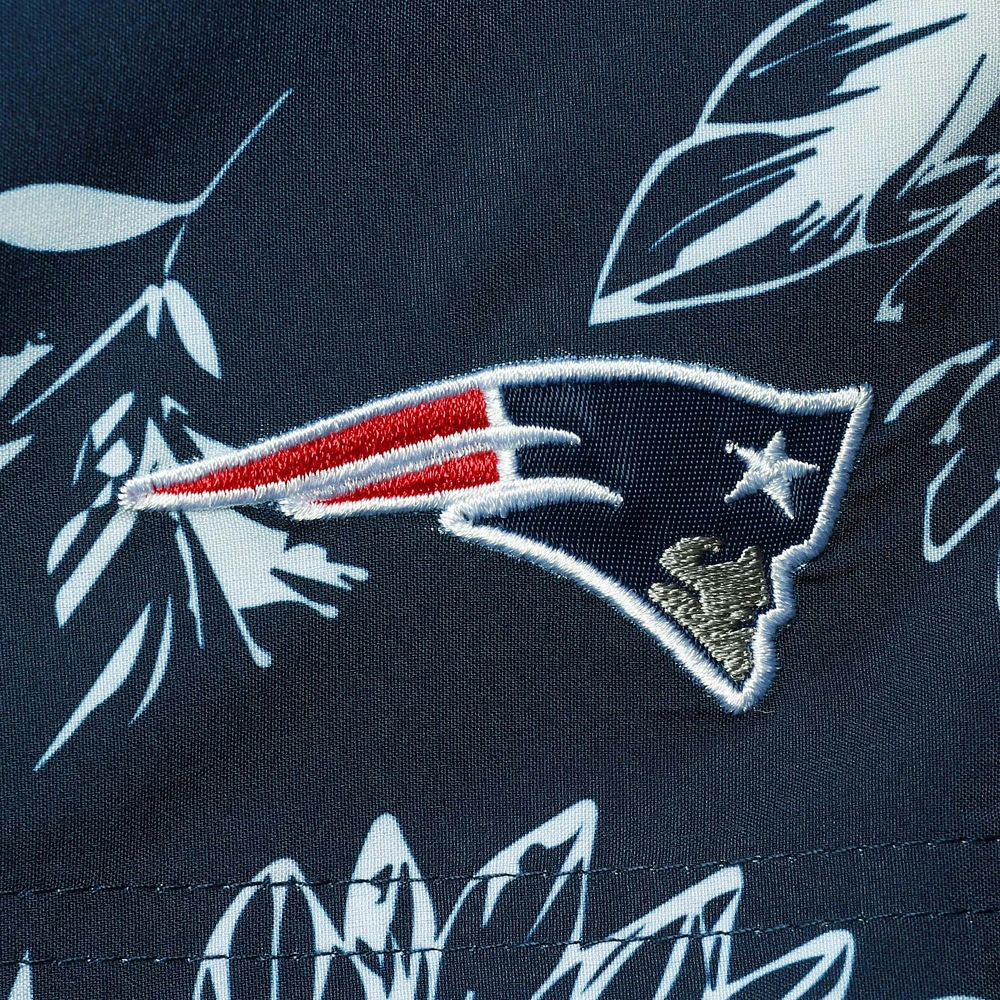 Men's G-III Sports by Carl Banks Navy New England Patriots Island Volley Swim Shorts