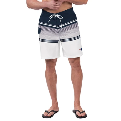 Maillot de bain G-III Sports by Carl Banks pour hommes, bleu marine, New England Patriots Jump Shot Volley