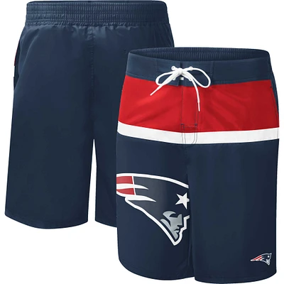 Maillot de bain pour homme G-III Sports by Carl Banks Navy New England Patriots Sea Wind