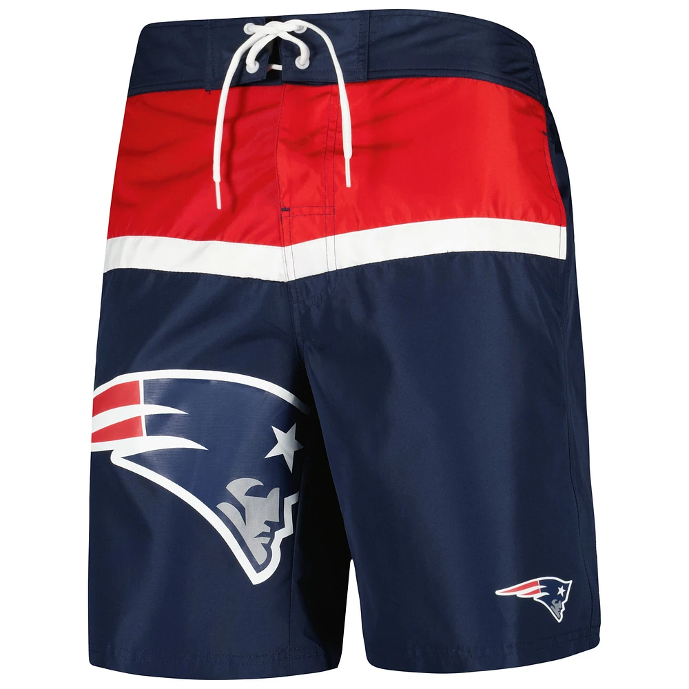 Men's G-III Sports by Carl Banks Navy New England Patriots Sea Wind Swim Trunks