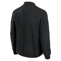 Men's J. Palmer Black New England Patriots Lightweight Cover-4 Tri-Blend Full-Zip Jacket