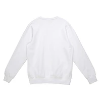 Men's Mitchell & Ness x Bud Light White New England Patriots The Crest Pullover Sweatshirt