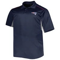 Men's Navy New England Patriots Big & Tall Team Color Polo