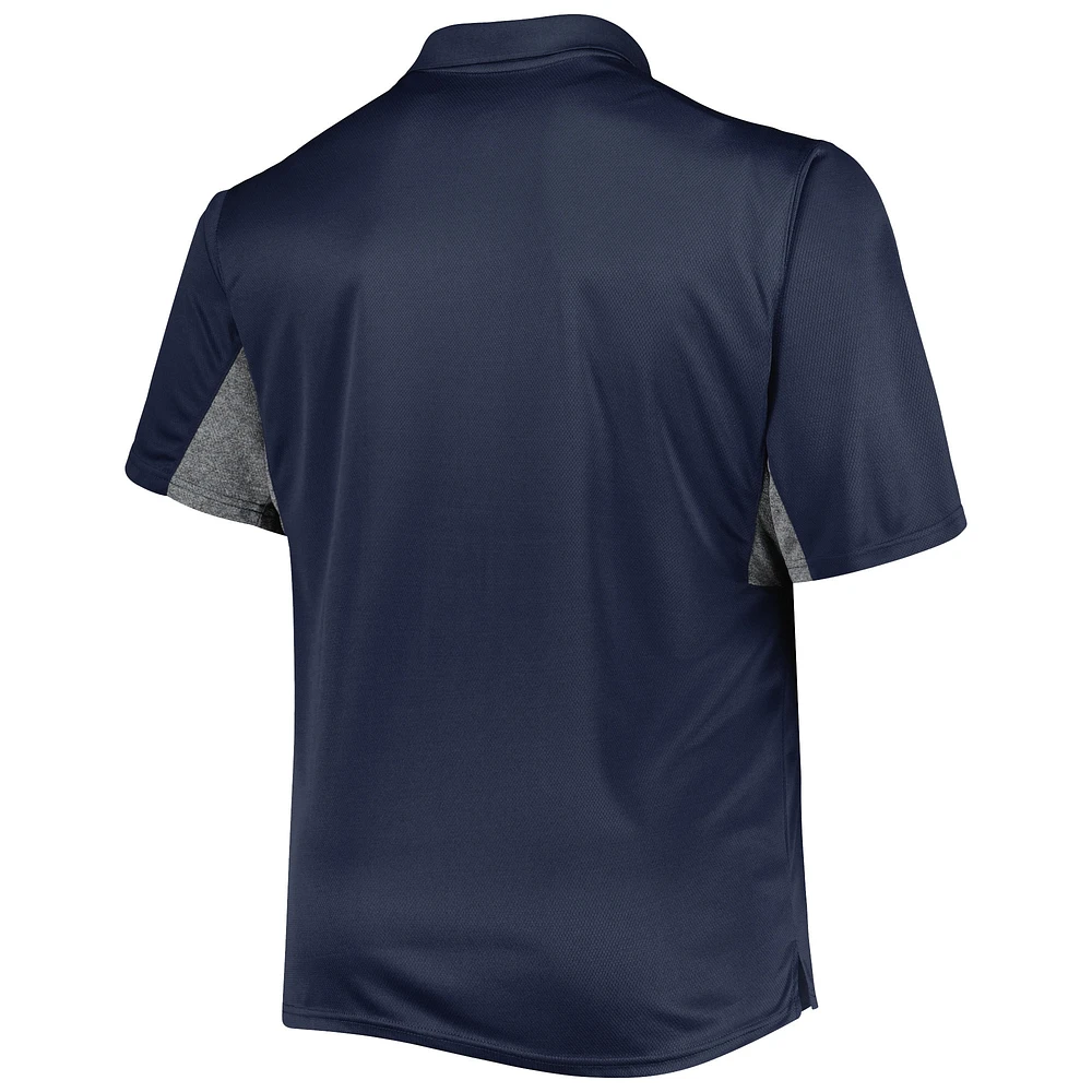 Men's Navy New England Patriots Big & Tall Team Color Polo