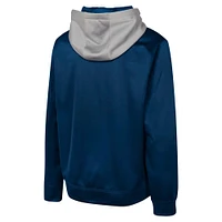 Men's Navy New England Patriots Replay Fashion Graphic Full-Zip Hoodie Jacket
