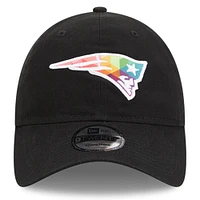 Men's New Era  Black New England Patriots 2023 NFL Crucial Catch 9TWENTY Adjustable Hat