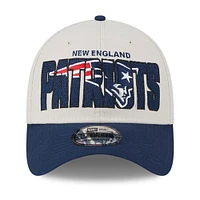 Casquette Flex New England Patriots 2023 NFL Draft 39THIRTY crème Era pour homme
