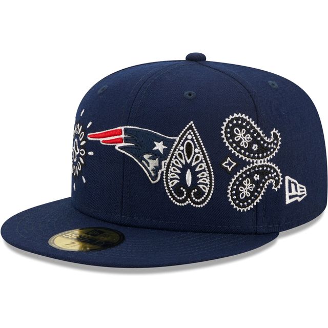 Bandana 59FIFTY New England Patriots Era bleu marine pour homme - Casquette ajustée