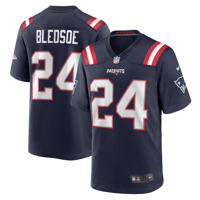 Maillot Nike Joshuah Bledsoe pour homme, bleu marine, joueur de match des New England Patriots