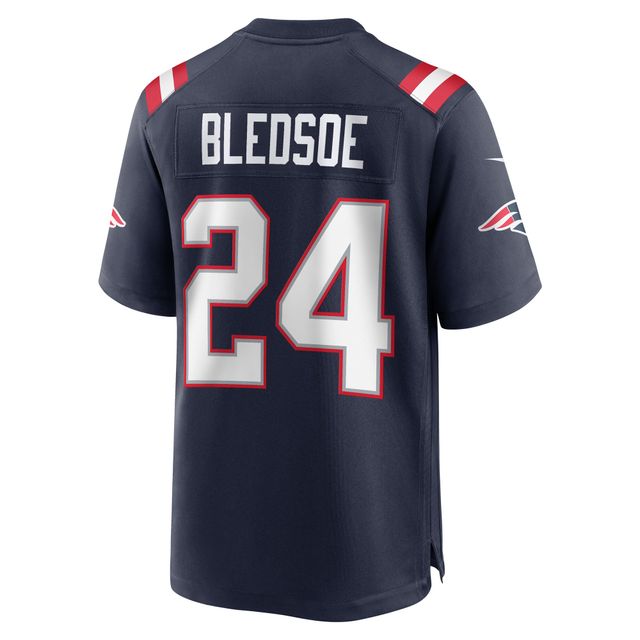 Maillot Nike Joshuah Bledsoe pour homme, bleu marine, joueur de match des New England Patriots