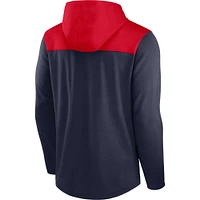 Men's Nike Navy/Red New England Patriots Athletic Lockup Pullover Hoodie