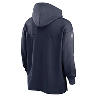 Men's Nike  Navy New England Patriots 2023 Sideline Lightweight Performance Hooded Top