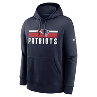 Men's Nike Navy New England Patriots Club Fleece Pullover Hoodie