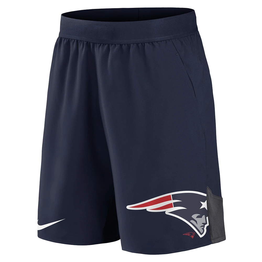 Short extensible pour homme Nike New England Patriots Stretch Performance - Bleu marine