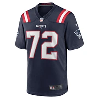 Men's Nike Zach Thomas  Navy New England Patriots Game Jersey