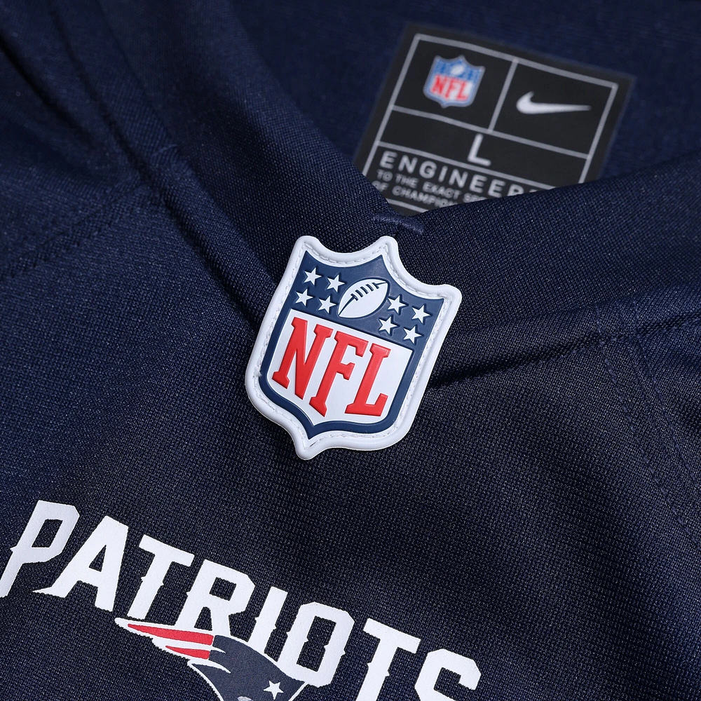 Men's Nike Zach Thomas  Navy New England Patriots Game Jersey