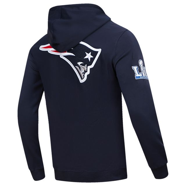 Sweat à capuche entièrement zippé pour homme Pro Standard bleu marine New England Patriots Hometown