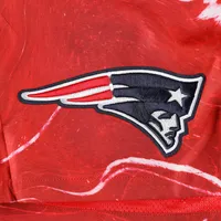 Short Pro Standard New England Patriots rouge imprimé marbré sur l'ensemble pour homme