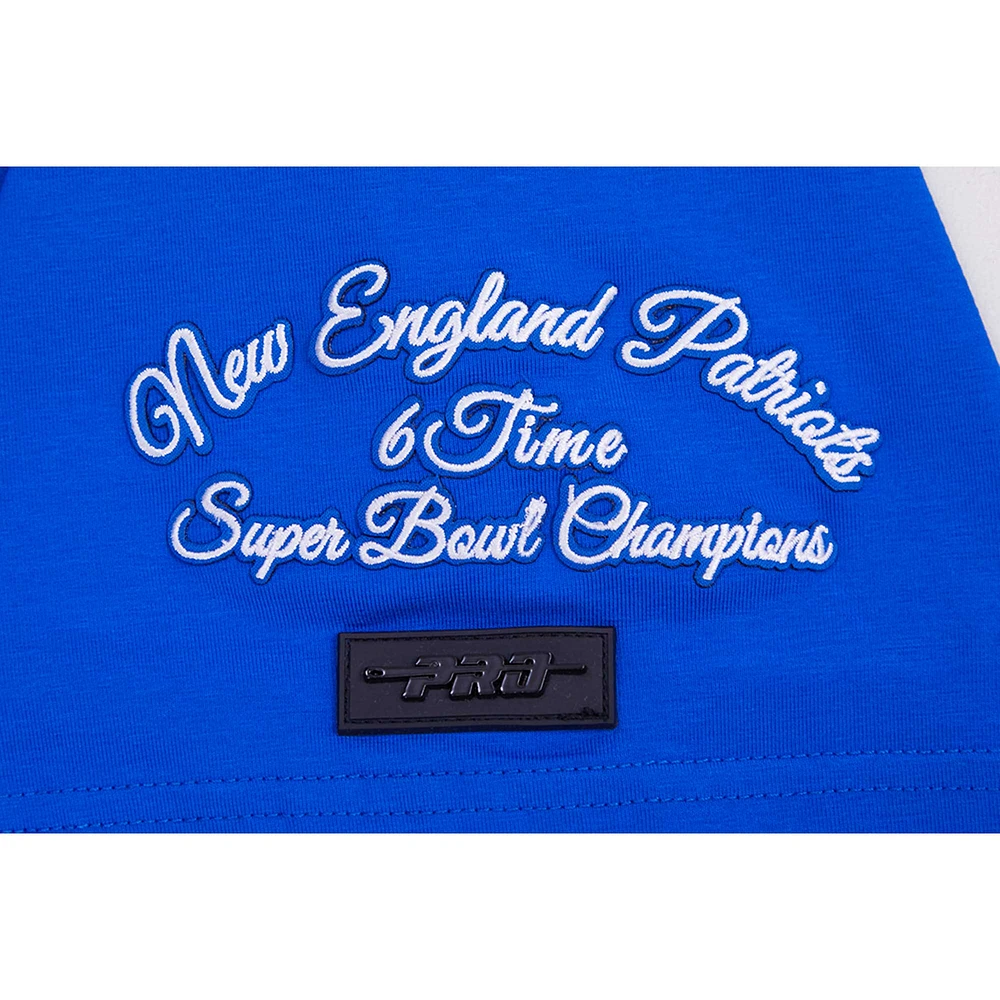 Men's Pro Standard Royal New England Patriots Hybrid T-Shirt