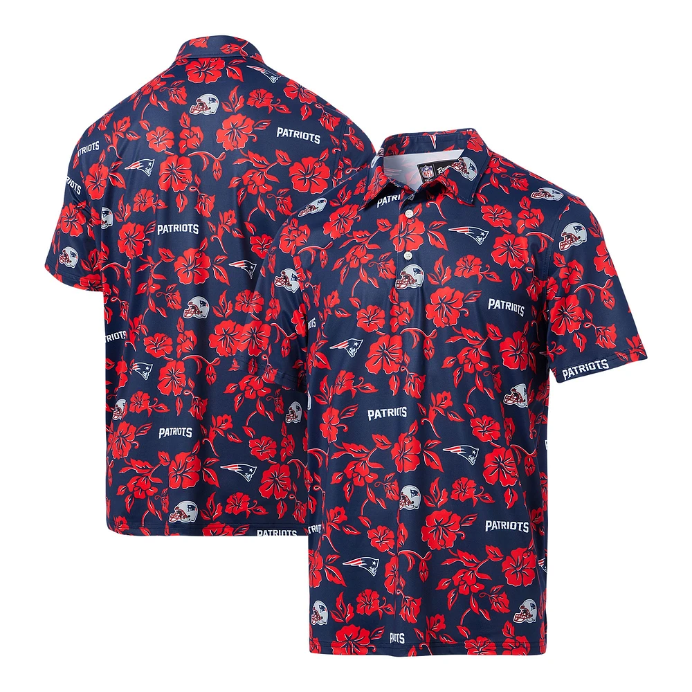 Polo Performance Pua des Patriots de la Nouvelle-Angleterre Reyn Spooner pour homme, bleu marine