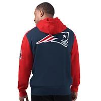 Men's Starter Navy New England Patriots Extreme Pullover Hoodie