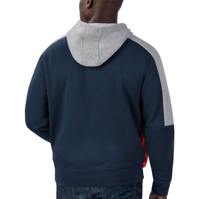 Hommes Starter Navy New England Patriots Playoff - Veste à capuche entièrement zippée