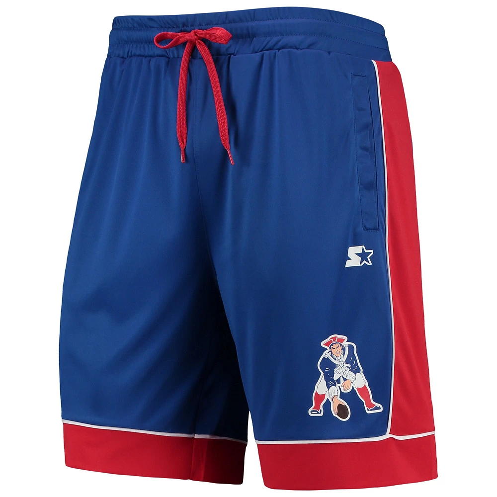 Men's Starter Royal/Red New England Patriots Fan Favorite Fashion Shorts