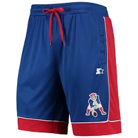 Men's Starter Royal/Red New England Patriots Fan Favorite Fashion Shorts