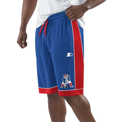 Short vintage préféré des fans New England Patriots Starter Royal/Rouge pour hommes