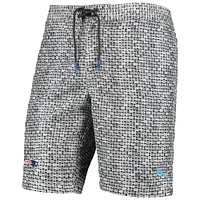 Men's Tommy Bahama Gray New England Patriots Baja Geo Wave Swim Shorts